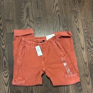 American Eagle Outfitters Rust Straight Leg Pants